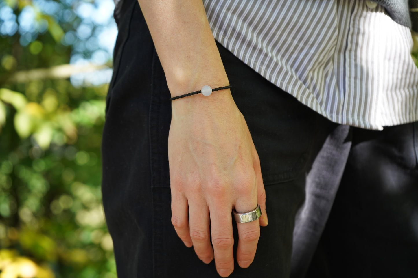 Blue Chalcedony Gemstone Bracelet