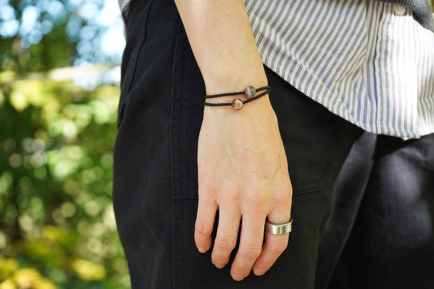 Botswana Agate Gemstone Bracelet